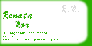 renata mor business card