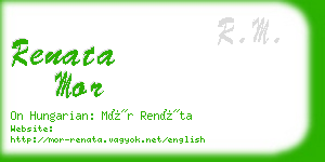 renata mor business card